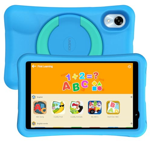 UMIDIGI Tablet para Niños 8 Pulgadas, G1 Tab Mini Kids Tablet, 7GB (3+4) + 32 GB/TF 1 TB, Quad-Core, 6000 mAh, Tableta Infantil con Control Parental, WiFi 6/BT5.0, Dual 5MP Cámara