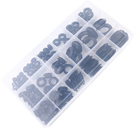 LAPYAPPE 125piezas Anillos De Sello De Caucho Resistente Juntas Con Ojales Junta De Goma Para Grifos Mangueras Electrodomésticos Kit De Reparación Caja De Plástico