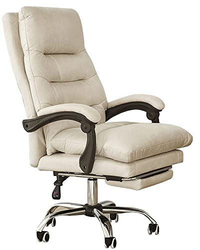 ShAzanz Bürostühle Design Bürostuhl Ultimativer Komfort Design PU-Leder Drehstuhl mit hoher Rückenlehne mit einziehbarer Fußstütze, Höhe verstellbar, Liegefunktion, Ergonomischer Executive Chair