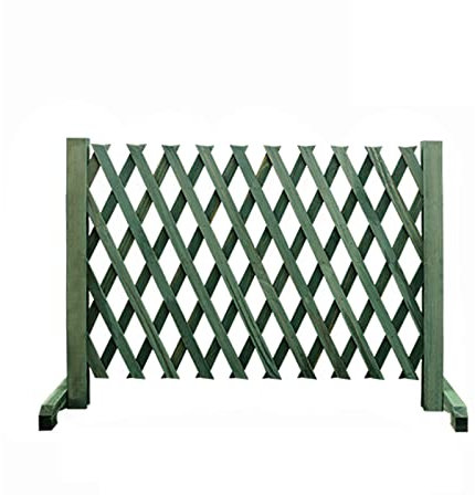 Recinzione in legno espandibile, grande, per giardini e terrazze, staccionata rimovibile per animali e recinto decorativo