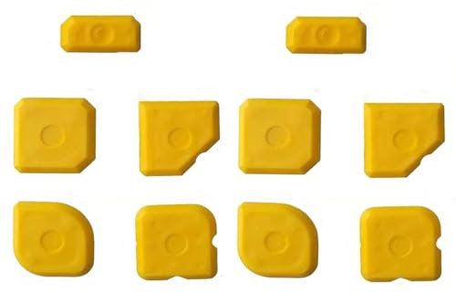 Lot de 10 lisseurs de joints en silicone, lisseurs de joints, lisseurs professionnels en silicone, idéal pour des résultats parfaits lors de travaux de joints précis (bleu)