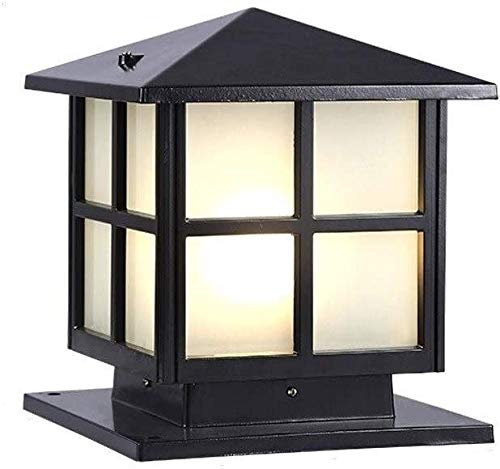 Lámpara de bolardo de Pared Impermeable para Exteriores, Cuadrada, China, para Vallas, luminaria de estigma, E27, de Aluminio Europeo, para césped, Paisaje, iluminación de Calles, Villas, Parques, ga