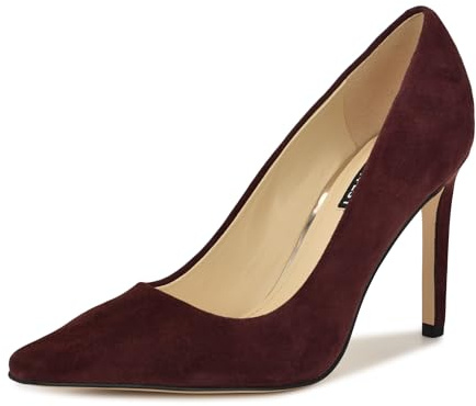 Nine West Women's Oraye Pump, Dark Red Suede 600, 8
