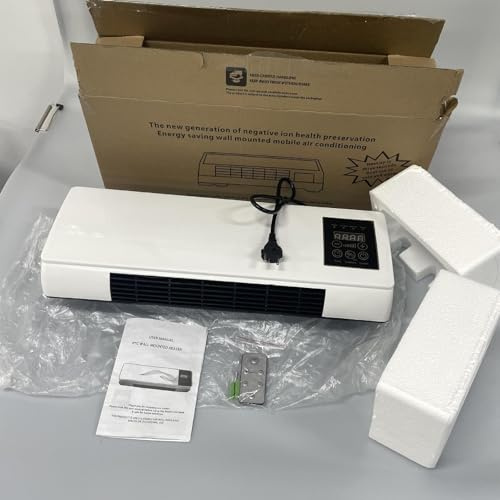 Condizionatori D'aria Portatili Di Piccole Dimensioni Da 2000 W, Condizionatori D'aria Da Parete (riscaldamento + Aria Naturale/nessuna Funzione Di Raffreddamento), Senza Fori, Con Telecomando