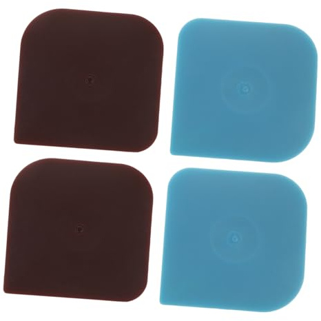 UKCOCO 4pezzi Detergente per Ghisa Raschietto per Padelle AntiGraffio in Nylon Utensile da per Pulire Piatti e Pentole Raschietto per Pentole