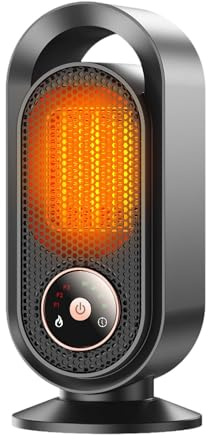FytStycale Petit Radiateur d'Appoint, Mini Chauffage de Bureau Silencieux, Radiateur Électrique avec Poignée Portable, 3 Modes, Sécurité Arrêt Automatique Surchauffe, pour Camping-Car, Maison, Chambre