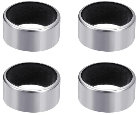 4PCS Wine Drip Rings Stainless Steel Bottle Drip Collars with Felt Liner Reusable Wines Pourer Guards Dripper Stopper for Bar Kitchen Wine Accessories