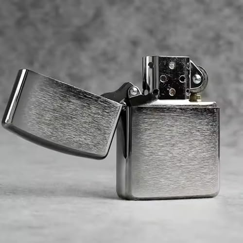 STEIGEL® Sturmfeuerzeug Feuerzeug Taschenfeuerzeug Benzinfeuerzeug Metallfeuerzeug Lighter - Männer Geschenk - Outdoor - Camping - Geschenkidee-unbefüllt (Gold)
