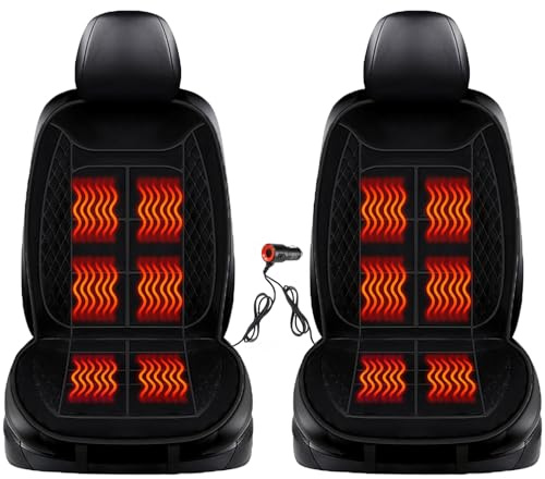 Generisch 2er Set Auto Sitzauflagen Winter - Premium Sitzschutz mit Rückenlehne - rutschfest & ergonomisch - Weiche Polsterung für Erwachsene LKW, SUV Oder Transporter Geeignet