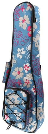 QUXVUIS Zuverlässige Ukulele Hawaii Gitarrentasche mit bequemen Rucksackgurten für einfaches Tragen und sichere Aufbewahrung, 4 saitige Gitarrentasche, Tragetasche mit