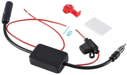 Antena automotriz Antena Radio Coche Amplificador de señal FM Universal y práctico, antiinterferencias, para Antena de Coche, Amplificador de Radio, Piezas de automóvil