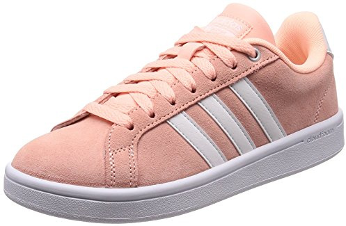 adidas Women's Cloudfoam Advantage Tennis Shoes, Pink (Hazcor/Ftwwht/Msilve 000), 8 UK