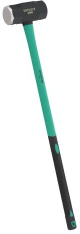 Mazza grande da 10 lb / 4500 gr con manico in vetroresina a due componenti da 92 cm WIESEMANN 1893 | serie ENFORCE | testa battuta in metallo indurito per induzione | 80485