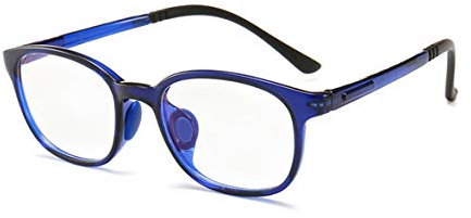Jungen Mädchen Anti Rutsch Brillen Blaulichtfilter Anti UV TR90 Brillengestell(Brillen ohne Grad) anti blau brille