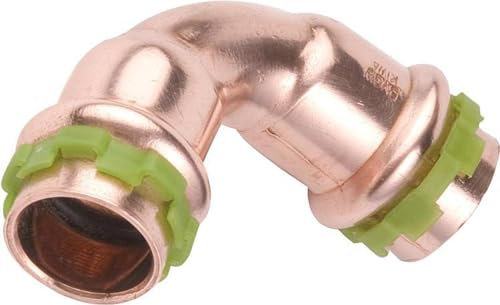 Raccord cuivre coudé 90° à sertir - Femelle - Ø 12 mm - Aalberts Integrated Piping Systems
