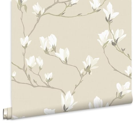 Laura Ashley Magnolia Grove Papier peint naturel