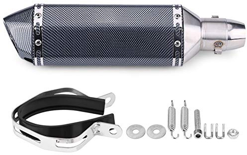 terminale 125 4t terminale 125 4t Tubo del silenziatore di scarico del motociclo, tubo del silenziatore di scarico modificato universale della bici di sporcizia del motociclo con DB Killer(UN)