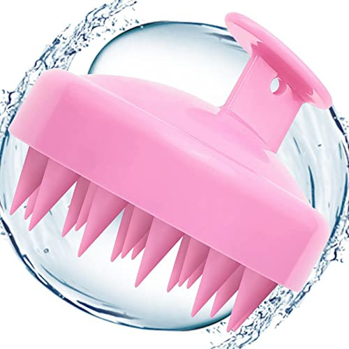 Dorzu Spazzola massaggiante per cuoio capelluto, massaggiatore scalp, spazzola per capelli con testa in silicone morbido, migliora la circolazione sanguigna del cuoio capelluto, perfetta per relax e