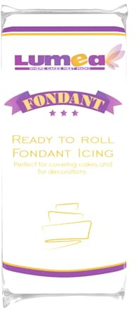 Dekozauber24 Fondant Icing 1kg, for cakes and figurines, gluten free, ready to roll, edible cake decorations (White)