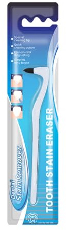 Tooth Stain Remover Dental Plaque Tool Professional Teeth Whitening Polishing Cleaning Kit Home Calculus Removal Effectively for People Pets (White)
