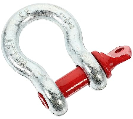 iplusmile 1/2' Heavy Duty Galvanized Anchor Shackle 2t Screw Pin Quick Release for Industrial Construction Rigging