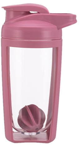 Krujecnt Shaker Bottle for Protein Powder Mixed, 550ml Sports Shaker Water Bottle, Large Capacity Sports Water Bottles, Protein Powder Mixer Bottle for Gym and Sports