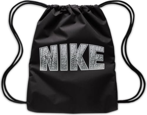 Nike Youth Drawstring – Gfx Fa24 Turnbeutel Unisex Kinder, Schwarz/Schwarz/Moke Grey, Taille unique, Sport