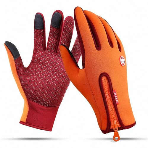 Outdoor-Winterhandschuhe, Touchscreen, warm, wasserabweisend, winddicht, rutschfest, Sporthandschuhe zum Radfahren, Fahren, Laufen, Wandern, Klettern, Skifahren, Sport, verstellbare Größe für Damen