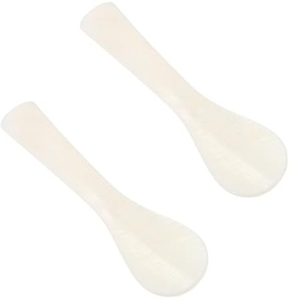 VOSAREA 2pcs Shell Spoons Spoon Dessert for Coffee Ice Cream Home Use Kitchen Gadgets