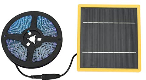 RockVOQRN plante solaire grandir lumière étanche monocristallin silicium lumière du soleil plante lampe bande avec panneau solaire 5V 5W
