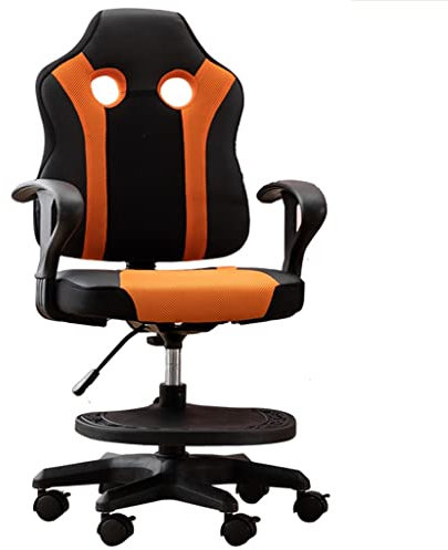 QUEAWOQ Kinder-Arbeitsstuhl mit Armlehnen, Kinder-Arbeitsstuhl, Kinder-Schreibtischstuhl für Zuhause, höhenverstellbarer Computer-Schreibtischstuhl für Kinder, ergonomischer Stuhl mit Rückenlehne für