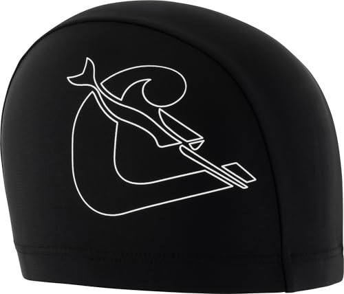 CRESSI Tago badmössa spandex, vuxen badmössa i spandex, svart/vit, en storlek