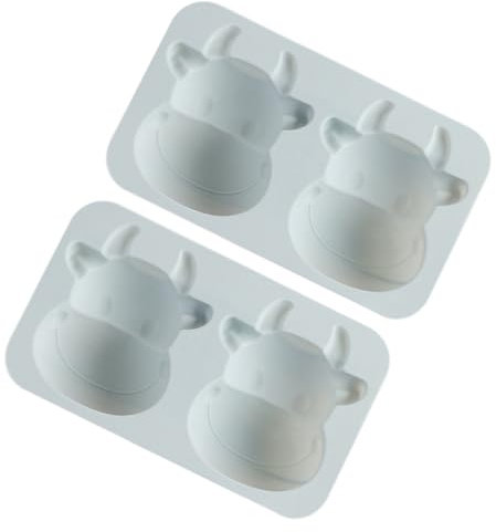 ABOOFAN Molde De Silicona 2 Piezas Forma Ternera Molde Para Hornear Ideal Para Galletas