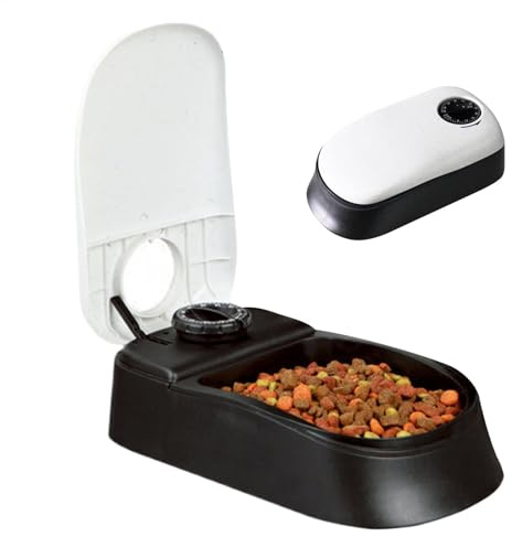 Automatischer Futterspender Für Haustiere, Automatischer Futterautomat Für Katzen – Futterautomat Für Kleine Welpen Und Kätzchen | Automatischer Katzenfutterautomat, Futterspender Für Katzen Und Hunde