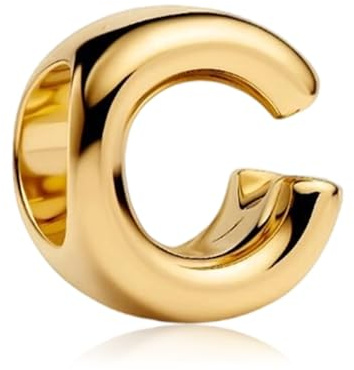 YUMINN Gold Buchstabe C Charms für Armbänder 925 Sterling Silber Schmuck Geschenke für Damen
