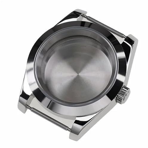 YELEMEABHB 36 mm 39 mm stålboett med safirglas, passar till for SKX007 ModS NH35 NH36 automatiskt mekaniskt urverk Klockfodral(C,39mm)