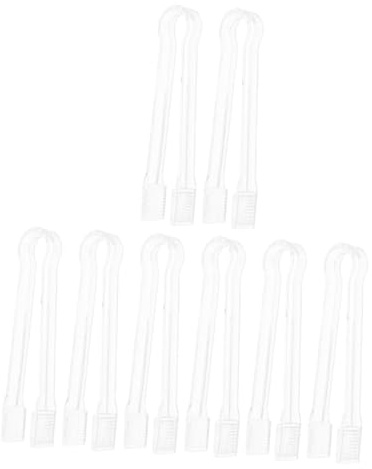 Alipis 8 pièces Pinces à Glace Plastique Transparent Pinces Apéritives Compactes pour Buffet Bbq Café et Réception Faciles à Nettoyer et Hygiéniques