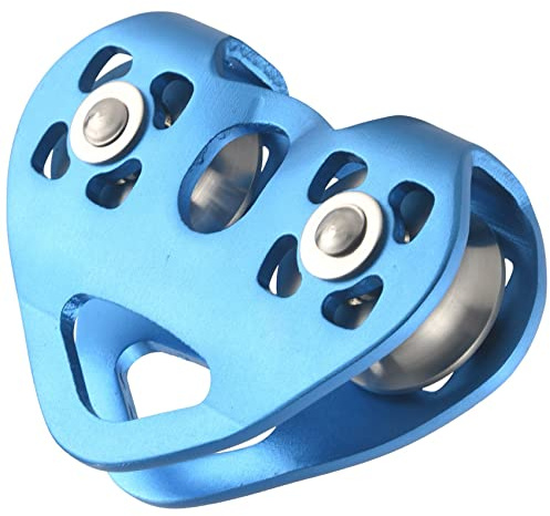 Agmoctz Herzform Klettern Doppelrolle Seil 13mm Klettergeraet Tiroler Trolley a Gross Schnelle 24KN