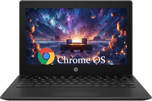HP Chromebook 11 G9 EE Laptop, 11.6 Screen Dispaly, Intel N4500 1.1GHz, 4GB RAM, 32GB SSD, US QWERTY Keyboard, Chrome OS(Renewed)