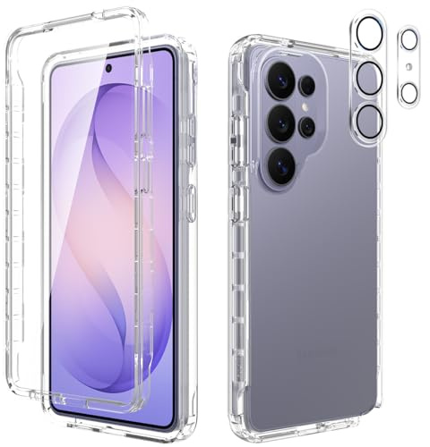 Leedia Handyhülle Kompatibel mit Galaxy S26 Ultra Hülle 360 Grad Ganzkörper Stoßfest Komplettschutz Case Transparent mit Eingebautem Displayschutz Cover für Samsung Galaxy S26 Ultra 5G 6.9