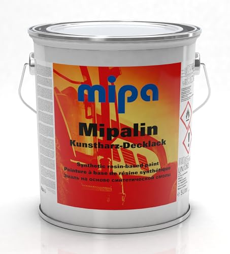 MIPA Mipalin Kunstharzlack Fahrzeuglack RAL 9005 Tiefschwarz Autolack 5 Liter