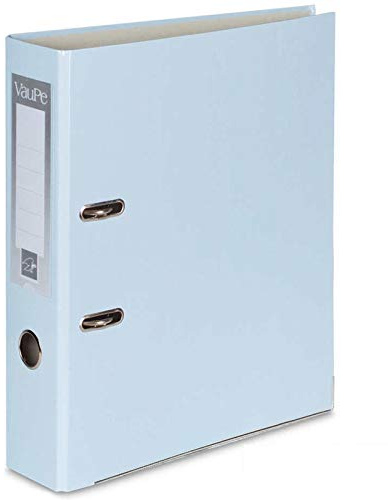 OFFICE Centre 1 Light Blue A4 Large 75mm Lever Arch Files Folders Metal Edge & Finger Pull Stationery Document Storage Paper