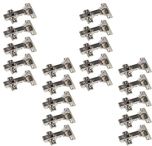20 x SOTECH Paumelles Paumelles T52 Butée d'angle avec amortisseur + plaque cruciforme Charnières Charnières à boîtier (disponibles à l'unité et en set de 6, 10, 20 ou 30 pièces !)