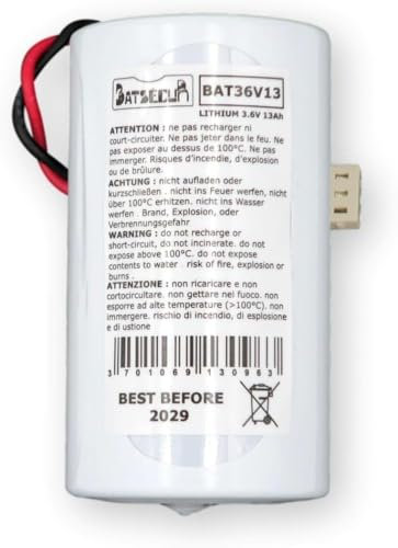 TecnoALLARM Lot de 10 Batteries au Lithium LS14500 3,6 V