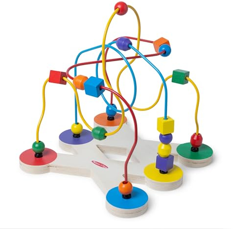 Melissa & Doug Classic Bead Maze - Wooden Educational Toy (Frustration-Free Packaging)