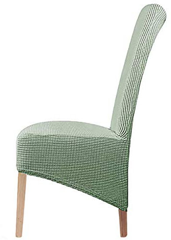 LANSHENG Stretch XL Stuhlhussen für Esszimmerstühle 2/4/6 Pcs Stuhl Schutzbezug, elastische Stuhl Protector Sitzbezüge für Esszimmer Hochzeitsbankett Party Dekoration (Cyan,2 pcs)