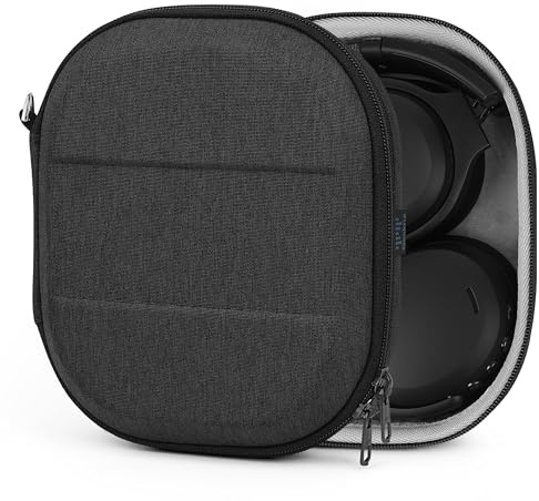 Geekria Shield Kopfhörer-Hülle, kompatibel mit Skullcandy Hesh Evo, Crusher ANC 2/Evo, Venue und mehr, Ersatz-Hartschalen-Reisetasche mit Kabelaufbewahrung (Dunkelgrau)