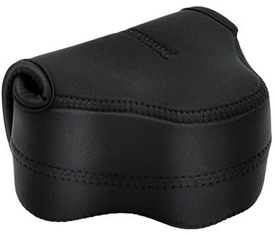 JJC Neopren Kameratasche für Fujifilm X100V Fuji X-E4 X-T30 X-T20 X-T10 X-T100 X-A5 + Fujinon XC 15-45mm PZ/XF 35mm f2 R/XF 18mm f2 R Objektiv, Olympus E-M10 Mark II + 14-42 mm Objektiv