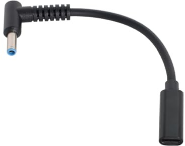 JSER Type C USB-C Female Input to DC 4.5x3.0mm Power PD DC 20V 65W Charge Cable fit Compatible for Laptop 18-20V (4.5x3.0mm)