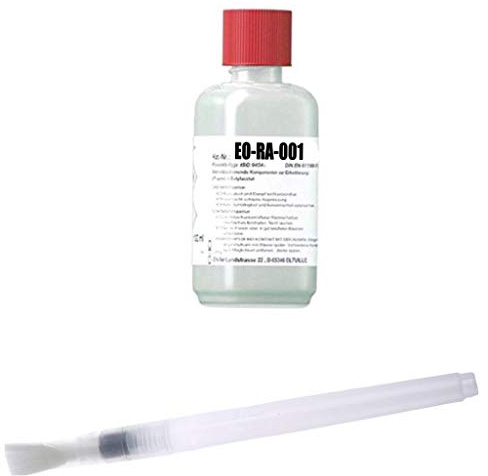Emil Otto 250 ml Elektronik-Reiniger/Flux-Remover EO-RA-001 zur Entfernung von Flussmittelrückständen auf Leiterplatten + EO-Remover-Pen B (6 ml, unbefüllt)